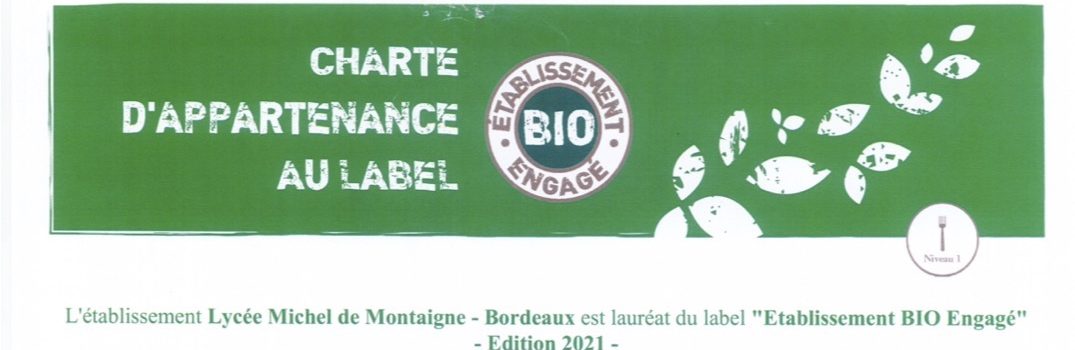Label Lycée Bio Engagé
